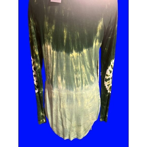nwt green tie dye cardigan one size fits all - Picture 3 of 9